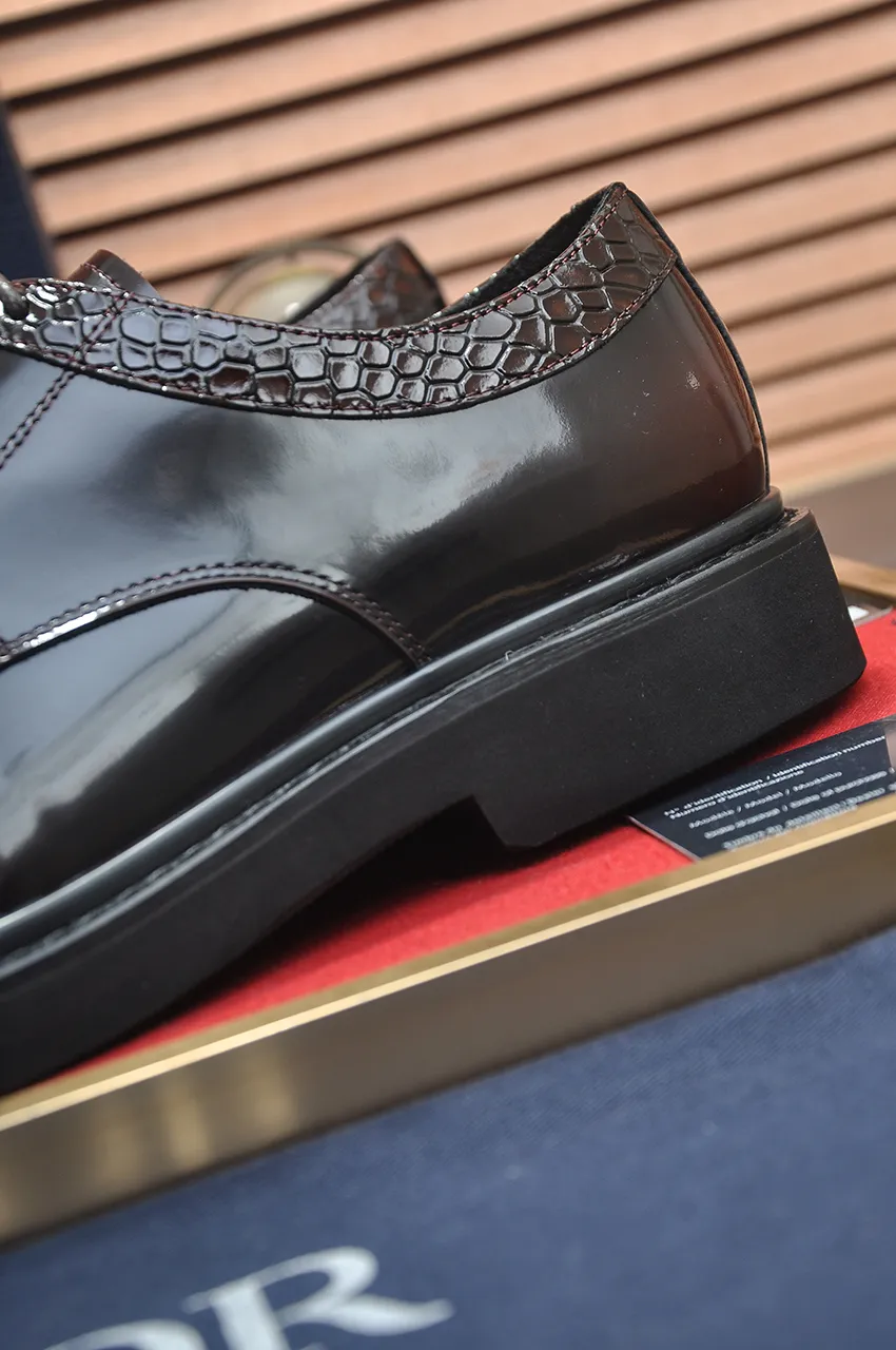 Men's shoes 💰780💶[Dior] (water-dyed cowhide lining) Dior original 1:1 high-quality factory, imported original materials, imported raw cowhide, water-dyed cowhide lining, original TPU outsole, code number: 39-44 (38 45 custom-made, non-refundable)